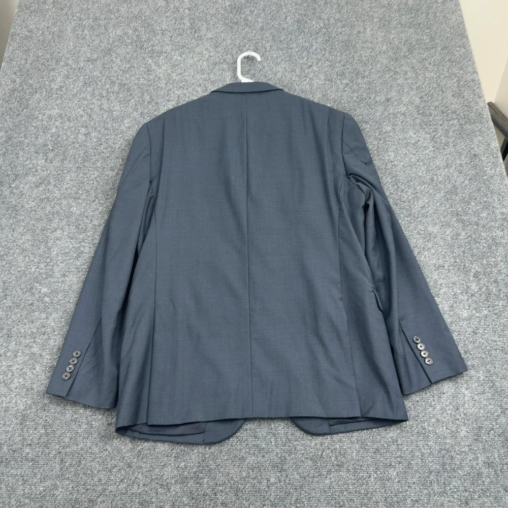 Jos A Bank Suit Jacket Mens 42R Blue Wool Slim Fit Traveler Professional Classic